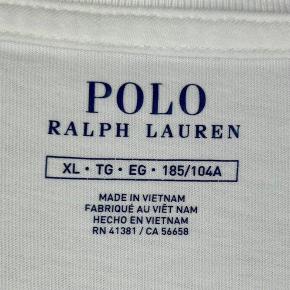 Polo Ralph Lauren Men's White Graphic Logo TShirt XL Tropical‎ Island Print - Picture 7 of 8